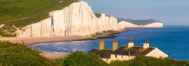 Lais Puzzle - Die Seven Sisters im Nachmittagslicht, England, Panorama - 1.000 Teile