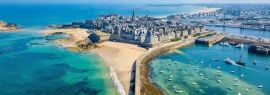 Lais Puzzle - Luftaufnahme der schönen Stadt der Freibeuter - Saint Malo in der Bretagne, Frankreich, Panorama - 1.000 Teile