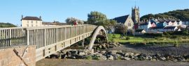 Lais Puzzle - Fußgängerbrücke in Aberaeron, Ceredigion, Wales, UK, Panorama - 1.000 Teile