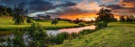 Lais Puzzle - Panoramablick bei Sonnenuntergang über den Fluss Aln, England, Panorama - 1.000 Teile