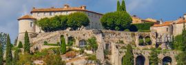 Lais Puzzle - Das befestigte Dorf Gourdon, Frankreich, Panorama - 1.000 Teile