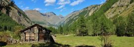 Lais Puzzle - Verlassene Lodge in Valnontey, Nationalpark Gran Paradiso, Aostatal, Panorama - 1.000 Teile