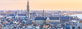 Lais Puzzle - Blick über Antwerpen mit der Kathedrale Unserer Lieben Frau aufgenommen, Panorama - 1.000 Teile