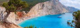 Lais Puzzle - Strand von Porto Katsiki, Insel Lefkada, Griechenland, Panorama - 1.000 Teile