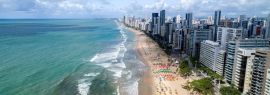 Lais Puzzle - Luftaufnahme des Boa Viagem Beach, Recife, Pernambuco, Brasilien, Panorama - 1.000 Teile