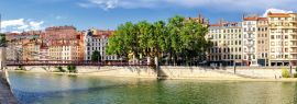 Lais Puzzle - Lyon (Frankreich) alte Gebäude in der Nähe des Flusses Saone, Panorama - 1.000 Teile