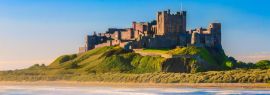 Lais Puzzle - Bamburgh Castle, Nordostküste von England, Panorama - 1.000 Teile