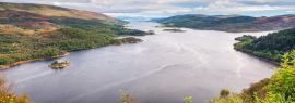 Lais Puzzle - Loch Riddon und Isle of Bute, in den Kyles of Bute, auch bekannt als Argylls geheime Küste, im Firth of Clyde, hier mit Blick auf den östlichen Kyle, Panorama - 1.000 Teile