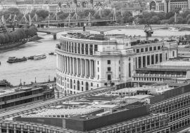 Lais Puzzle - London von der Aussichtsplattform der St. Paul Cathedral. London, England, Großbritannien in schwarz weiß - 1.000 Teile