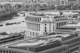 Lais Puzzle - London von der Aussichtsplattform der St. Paul Cathedral. London, England, Großbritannien in schwarz weiß - 2.000 Teile