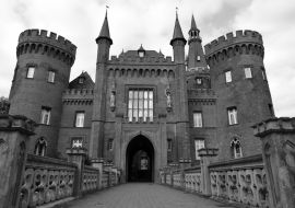 Lais Puzzle - Schloss Moyland in schwarz weiß - 1.000 Teile