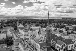 Lais Puzzle - Nysa in Polen in schwarz weiß - 2.000 Teile