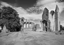 Lais Puzzle - Arbroath, Abbey, Angus, Schottland in schwarz weiß - 500, 1.000 & 2.000 Teile