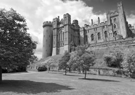Lais Puzzle - Schloss Arundel, Arundel, West Sussex, England in schwarz weiß - 1.000 Teile
