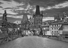 Lais Puzzle - Prag in schwarz weiß - 1.000 Teile