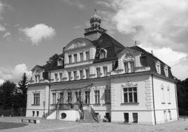 Lais Puzzle - Das Schloss in Uebigau in schwarz weiß - 1.000 Teile