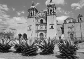 Lais Puzzle - Die Kirche Santo Domingo in der Stadt Oaxaca in schwarz weiß - 500, 1.000 & 2.000 Teile