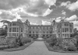Lais Puzzle - Audley End Haus, England in schwarz weiß - 1.000 Teile