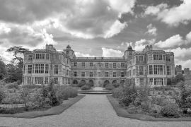 Lais Puzzle - Audley End Haus, England in schwarz weiß - 2.000 Teile