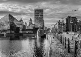 Lais Puzzle - Liverpool in schwarz weiß - 500, 1.000 & 2.000 Teile