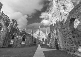 Lais Puzzle - Gefängnis Port Arthur, Tasmanien, Australien in schwarz weiß - 500, 1.000 & 2.000 Teile