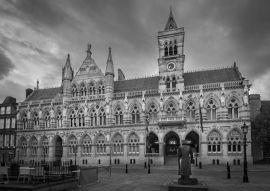 Lais Puzzle - Northampton, England in schwarz weiß - 500, 1.000 & 2.000 Teile