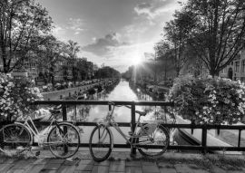 Lais Puzzle - Fahrräder in Amsterdam in schwarz weiß - 500, 1.000 & 2.000 Teile