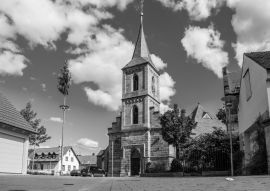 Lais Puzzle - Marktplatz in Kemmern in schwarz weiß - 500, 1.000 & 2.000 Teile