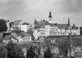 Lais Puzzle - Luxemburg in schwarz weiß - 500, 1.000 & 2.000 Teile