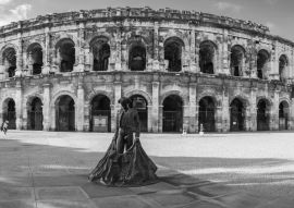 Lais Puzzle - Römische Arena in Arles, Frankreich in schwarz weiß - 500, 1.000 & 2.000 Teile