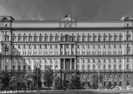 Lais Puzzle - Lubjanka - Moskau, Russland in schwarz weiß - 1.000 Teile