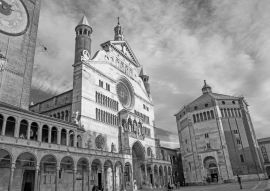 Lais Puzzle - Dom, Torrazzo und Battistero, Cremona in schwarz weiß - 500, 1.000 & 2.000 Teile