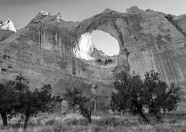 Lais Puzzle - Window Rock im Morgenlicht, Arizona, USA in schwarz weiß - 500, 1.000 & 2.000 Teile