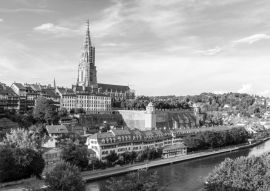 Lais Puzzle - Bern, Hauptstadt der Schweiz in schwarz weiß - 500, 1.000 & 2.000 Teile