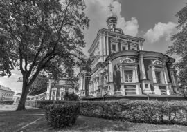 Lais Puzzle - Novodevichy-Kloster - Moskau, Russland in schwarz weiß - 500, 1.000 & 2.000 Teile