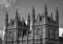 Lais Puzzle - Nahaufnahme des Palace of Westminster in London City, UK in schwarz weiß - 500, 1.000 & 2.000 Teile