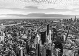 Lais Puzzle - Skyline von Wolkenkratzern in Manhattan, New York City, USA in schwarz weiß - 500, 1.000 & 2.000 Teile