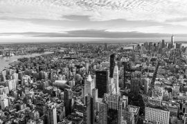 Lais Puzzle - Skyline von Wolkenkratzern in Manhattan, New York City, USA in schwarz weiß - 2.000 Teile