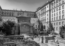 Lais Puzzle - Rotunde des Heiligen Georg in Sofia, Bulgarien in schwarz weiß - 1.000 Teile
