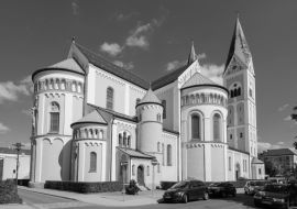 Lais Puzzle - Josefskirche in Weiden in schwarz weiß - 1.000 Teile