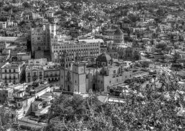Lais Puzzle - Guanajuato, Mexiko in schwarz weiß - 500, 1.000 & 2.000 Teile