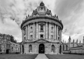 Lais Puzzle - Die Radcliffe Camera, ein Symbol der Universität von Oxford in schwarz weiß - 1.000 Teile