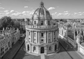 Lais Puzzle - Die Radcliffe Camera, ein Symbol der Universität von Oxford in schwarz weiß - 1.000 Teile