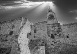 Lais Puzzle - Die Kirche in Bethlehem in schwarz weiß - 1.000 Teile