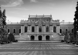 Lais Puzzle - Mariinsky-Palast in Kiew, ein historisches Gebäude in schwarz weiß - 500, 1.000 & 2.000 Teile