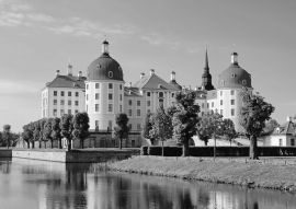 Lais Puzzle - Moritzburg Sachsen in schwarz weiß - 500, 1.000 & 2.000 Teile