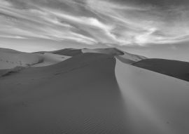 Lais Puzzle - Sanddünen in der Wüste Sahara, Marokko in schwarz weiß - 500, 1.000 & 2.000 Teile