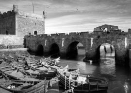 Lais Puzzle - Marokko - Essaouira in schwarz weiß - 500, 1.000 & 2.000 Teile