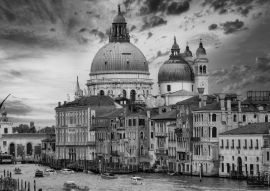 Lais Puzzle - Venedig großen Kanal und Kirche erstaunlichen Hintergrund in schwarz weiß - 500, 1.000 & 2.000 Teile