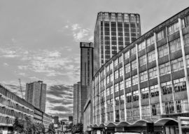 Lais Puzzle - Blick auf Birmingham bei Sonnenuntergang - West Midlands, England in schwarz weiß - 500, 1.000 & 2.000 Teile